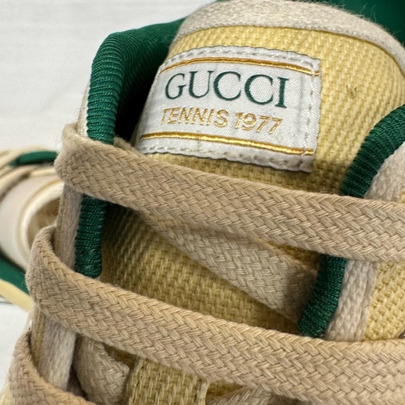 Gucci Tennis 1977 Web Stripe Trainers - Authentic - Picture 9 of 15